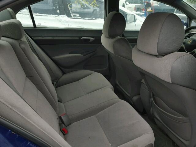 2HGFA16856H023550 - 2006 HONDA CIVIC EX BLUE photo 6