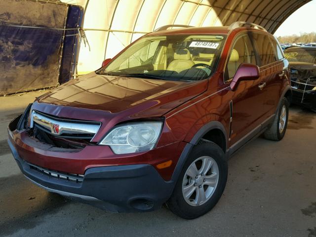 3GSCL33P38S687675 - 2008 SATURN VUE XE BURGUNDY photo 2