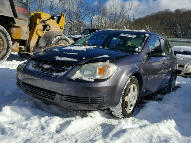 1G1AK55F667665308 - 2006 CHEVROLET COBALT LS GRAY photo 2