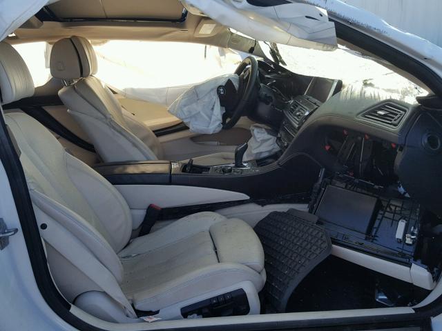 WBAYM9C53DDW20002 - 2013 BMW 650 I WHITE photo 5