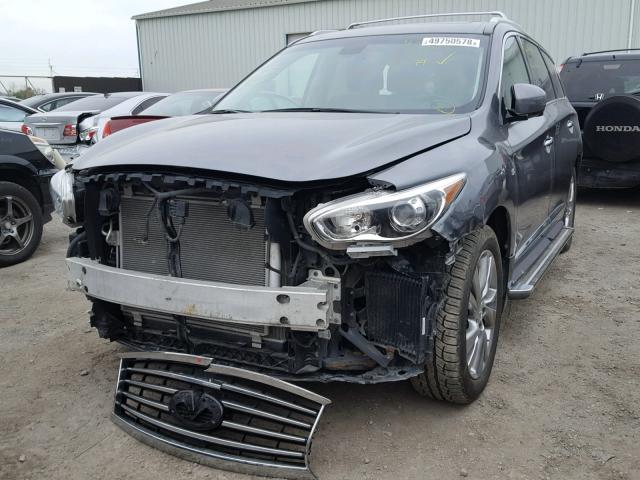 5N1AL0MM3FC542737 - 2015 INFINITI QX60 GRAY photo 2