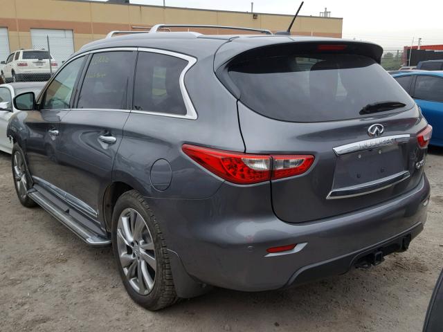 5N1AL0MM3FC542737 - 2015 INFINITI QX60 GRAY photo 3