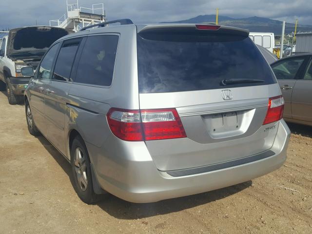 5FNRL38625B115426 - 2005 HONDA ODYSSEY EX SILVER photo 3