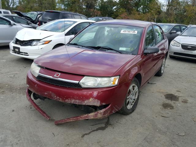 1G8AJ52F04Z186537 - 2004 SATURN ION LEVEL MAROON photo 2