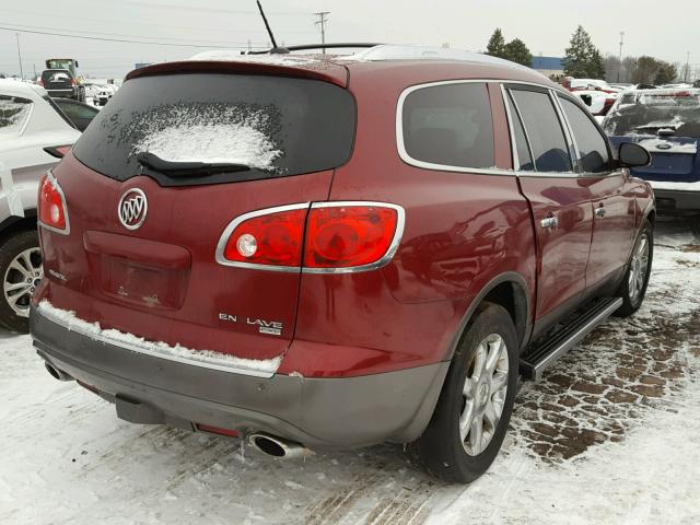 5GAEV23708J220399 - 2008 BUICK ENCLAVE CX MAROON photo 4