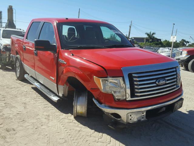 1FTFW1CT7CKD92861 - 2012 FORD F150 SUPER RED photo 1