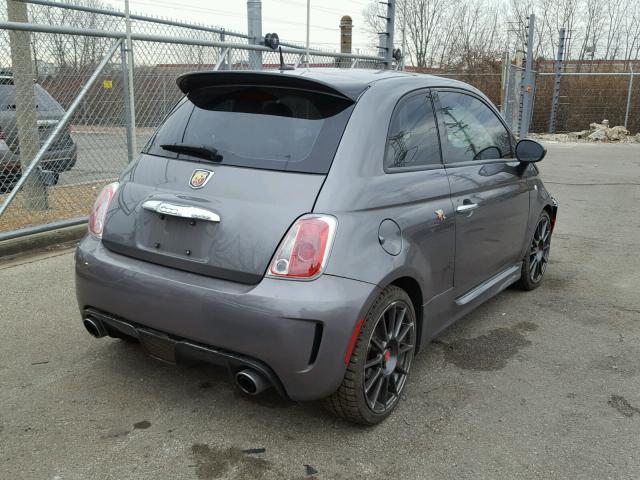 3C3CFFFH3CT313907 - 2012 FIAT 500 ABARTH GRAY photo 4