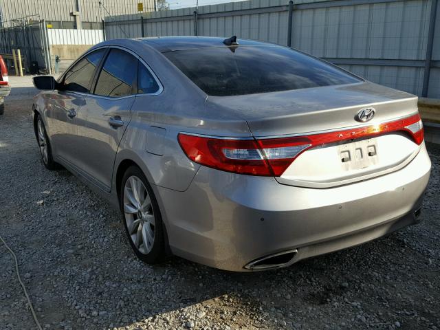 KMHFH4JG1CA186874 - 2012 HYUNDAI AZERA GLS SILVER photo 3