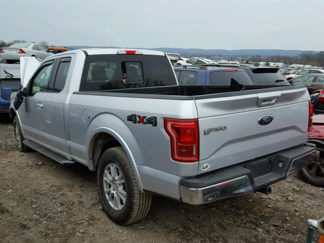 1FTEX1EP1GFB80531 - 2016 FORD F150 SUPER SILVER photo 3