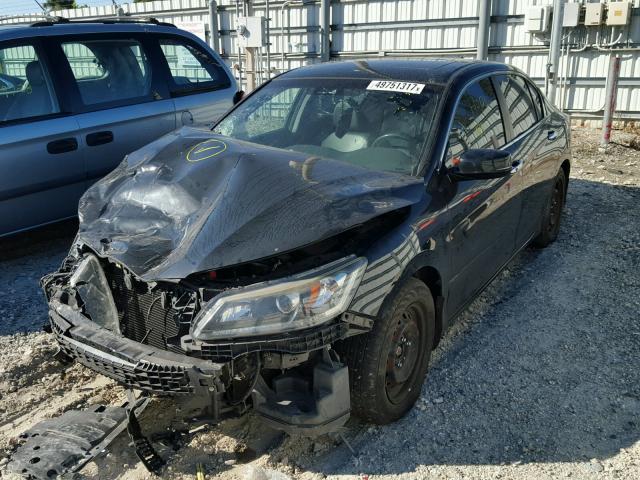 1HGCR2F86DA160235 - 2013 HONDA ACCORD EXL BLACK photo 2