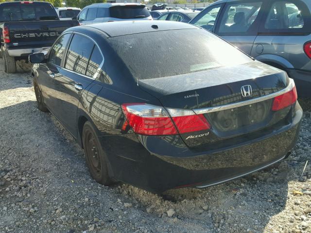 1HGCR2F86DA160235 - 2013 HONDA ACCORD EXL BLACK photo 3