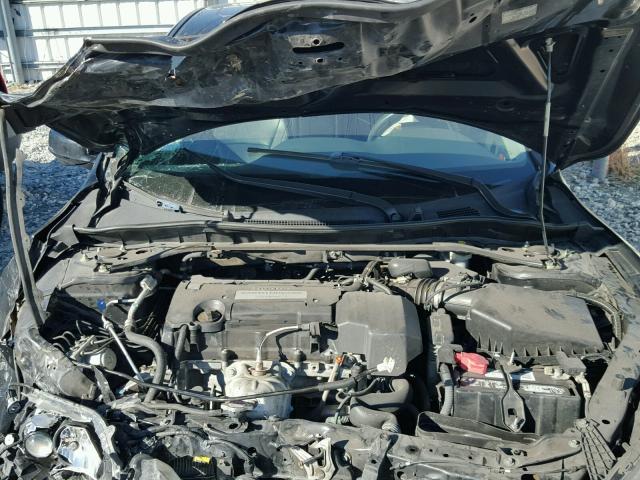 1HGCR2F86DA160235 - 2013 HONDA ACCORD EXL BLACK photo 7