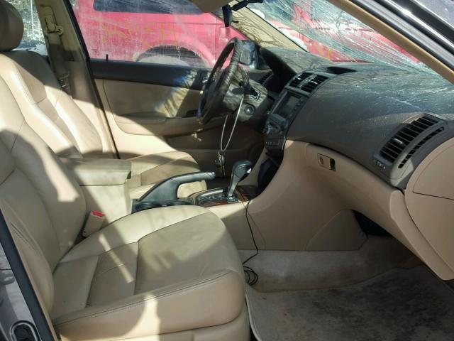 1HGCM66867A056046 - 2007 HONDA ACCORD EX GRAY photo 5