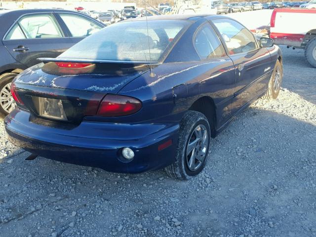 1G2JB12F527487734 - 2002 PONTIAC SUNFIRE SE BLUE photo 4