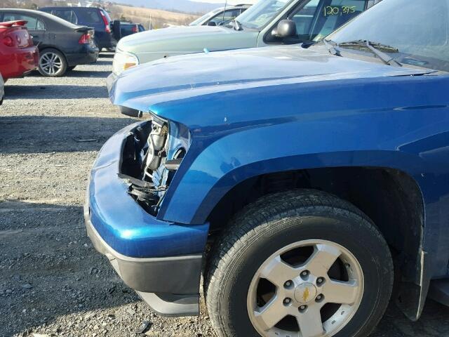 1GCDSCFE1B8131555 - 2011 CHEVROLET COLORADO L BLUE photo 9