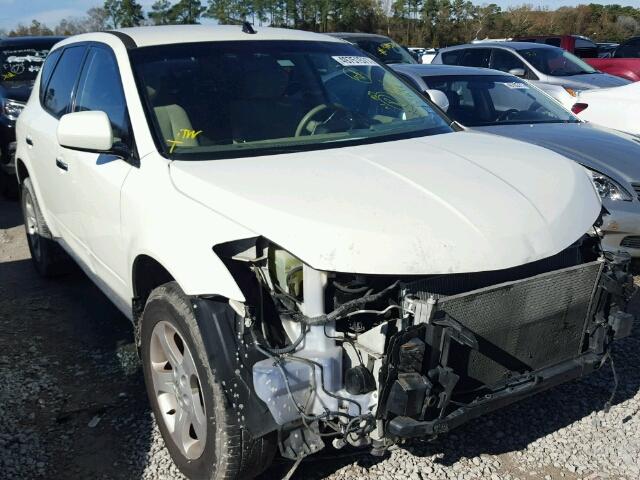 JN8AZ08T25W314749 - 2005 NISSAN MURANO SL WHITE photo 1