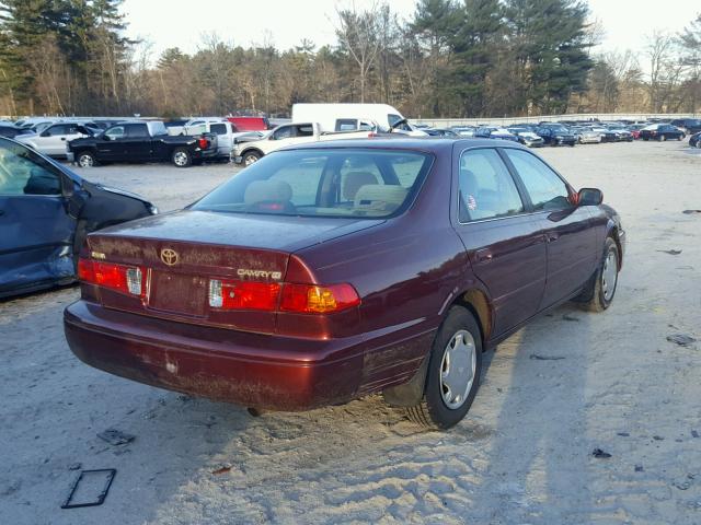 4T1BG22K7YU923719 - 2000 TOYOTA CAMRY CE BURGUNDY photo 4