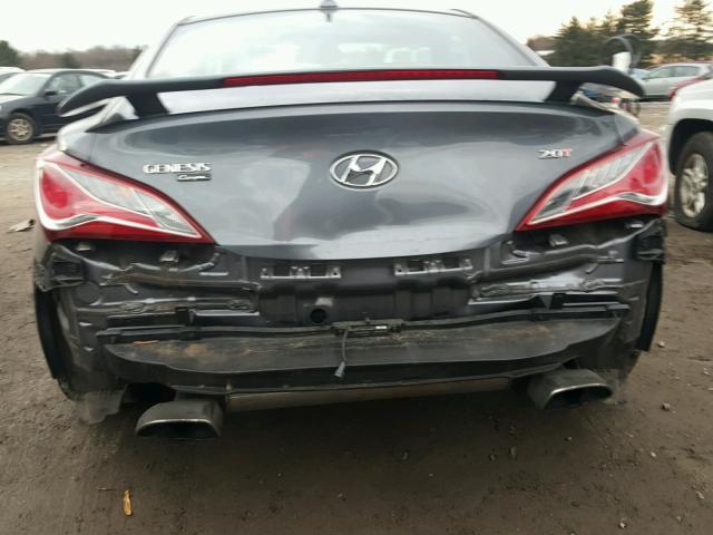 KMHHT6KD6EU114402 - 2014 HYUNDAI GENESIS CO GRAY photo 9