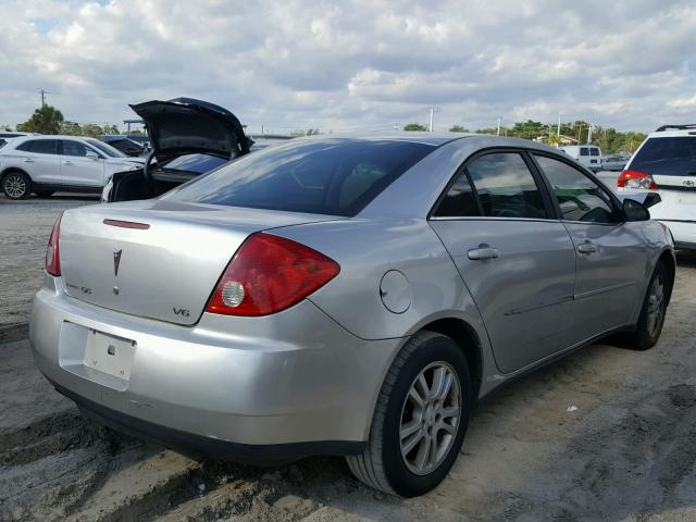 1G2ZG528454179635 - 2005 PONTIAC G6 SILVER photo 4