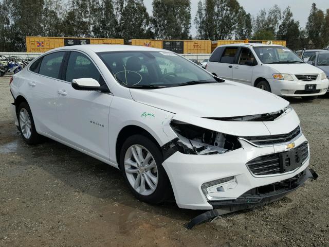 1G1ZD5ST9JF107359 - 2018 CHEVROLET MALIBU LT WHITE photo 1