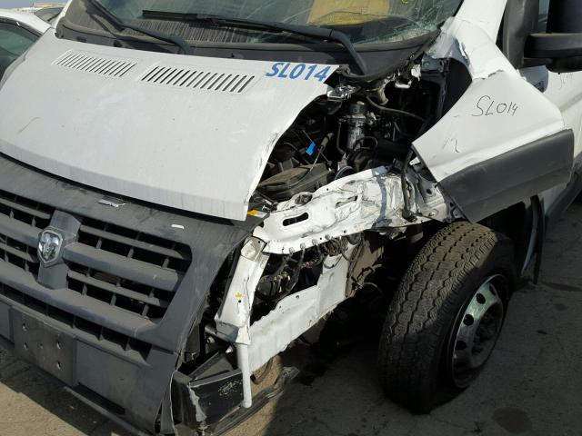 3C6TRVNG2GE100115 - 2016 RAM PROMASTER WHITE photo 9