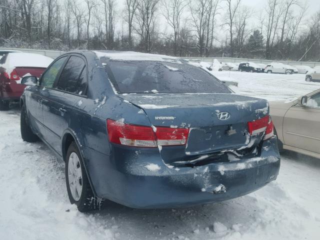 KMHET46C36A078065 - 2006 HYUNDAI SONATA GL BLUE photo 3