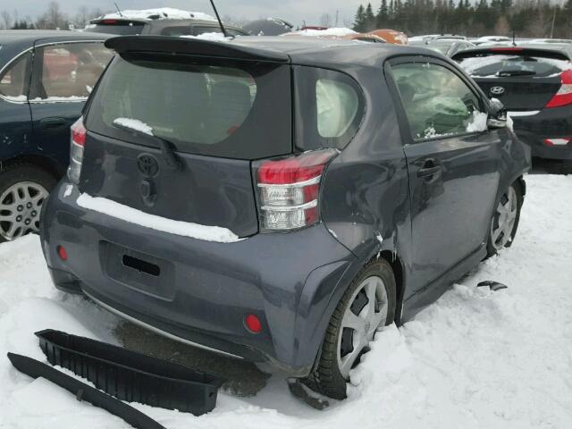 JTNJJXB0XFJ031178 - 2015 TOYOTA SCION IQ GRAY photo 4