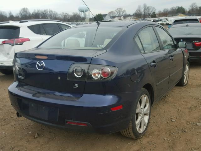 JM1BK32G081152848 - 2008 MAZDA 3 I BLUE photo 4