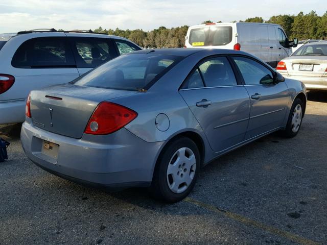 1G2ZF58B074259216 - 2007 PONTIAC G6 VALUE L BLUE photo 4