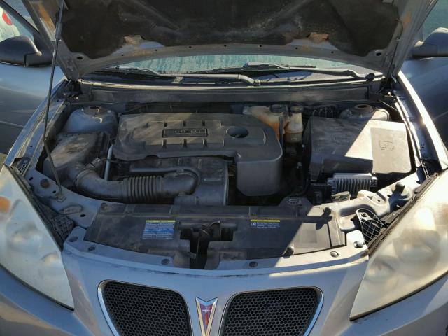 1G2ZF58B074259216 - 2007 PONTIAC G6 VALUE L BLUE photo 7