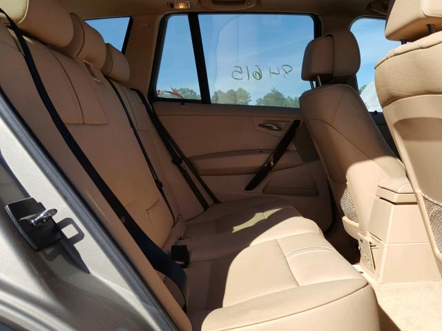 WBXPC934X9WJ27070 - 2009 BMW X3 XDRIVE3 BEIGE photo 6