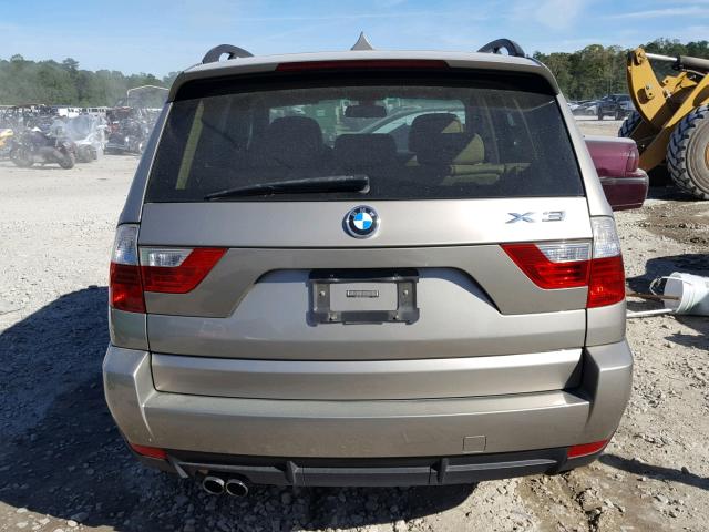 WBXPC934X9WJ27070 - 2009 BMW X3 XDRIVE3 BEIGE photo 9