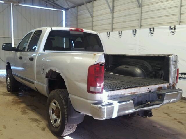 3D7KU28DX3G781986 - 2003 DODGE RAM 2500 S SILVER photo 3