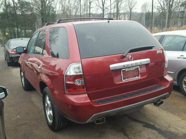 2HNYD18266H516607 - 2006 ACURA MDX RED photo 3