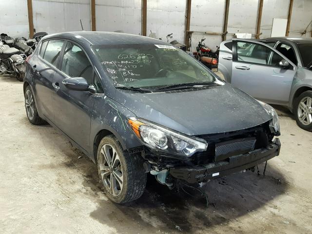 KNAFX5A89G5626390 - 2016 KIA FORTE EX GRAY photo 1