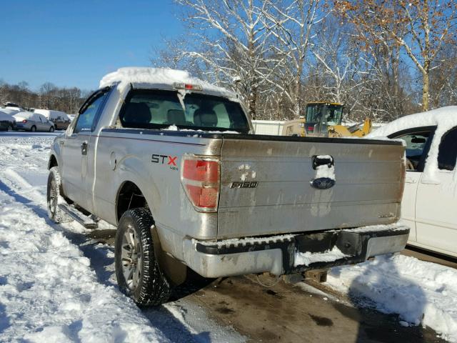 1FTMF1EF4DFA78397 - 2013 FORD F150 SILVER photo 3