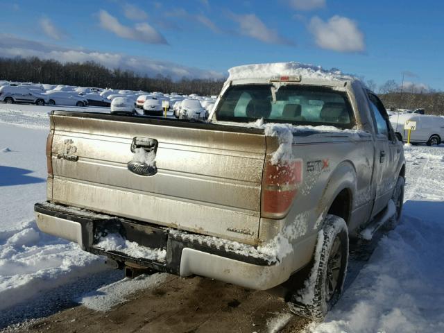 1FTMF1EF4DFA78397 - 2013 FORD F150 SILVER photo 4