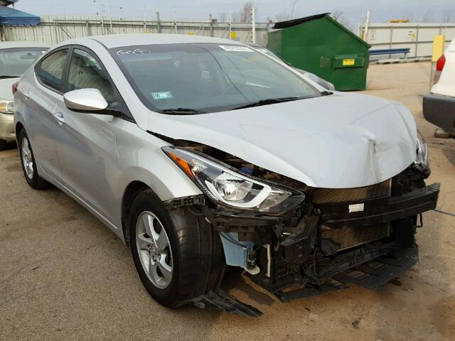 KMHDH4AE9EU184720 - 2014 HYUNDAI ELANTRA SE SILVER photo 1