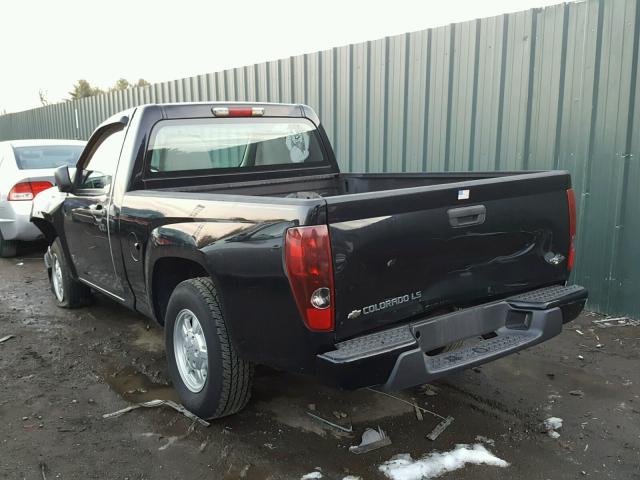 1GCCS14E488132548 - 2008 CHEVROLET COLORADO BLACK photo 3