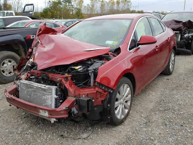 1G4PP5SK9G4122280 - 2016 BUICK VERANO RED photo 2