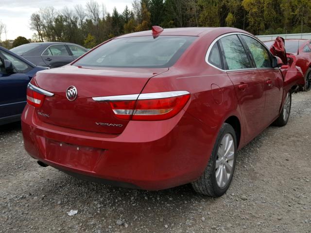 1G4PP5SK9G4122280 - 2016 BUICK VERANO RED photo 4