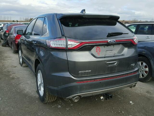 2FMPK4J82GBC38554 - 2016 FORD EDGE SEL GRAY photo 3