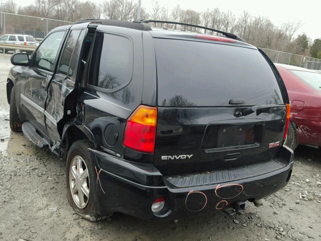 1GKDT13S282157304 - 2008 GMC ENVOY BLACK photo 3