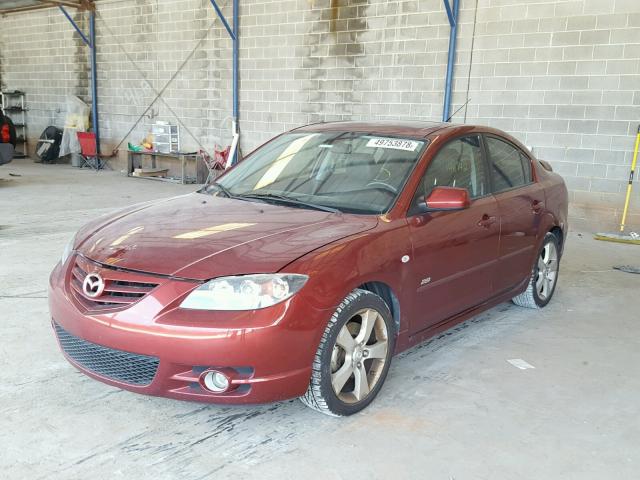 JM1BK323461489064 - 2006 MAZDA 3 S BURGUNDY photo 2