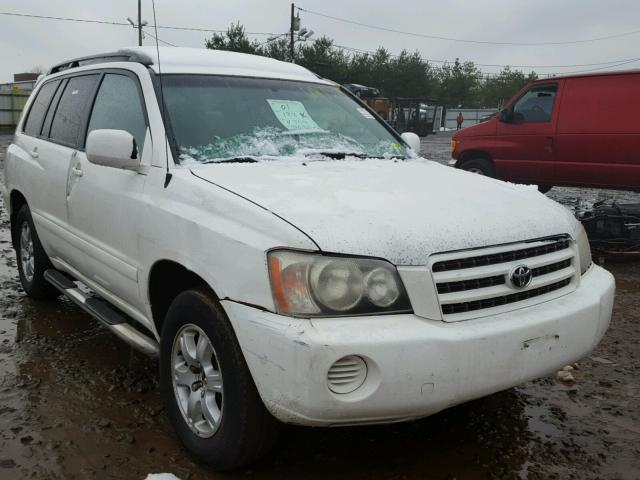 JTEGF21AX10026120 - 2001 TOYOTA HIGHLANDER WHITE photo 1