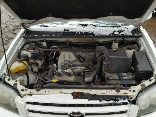 JTEGF21AX10026120 - 2001 TOYOTA HIGHLANDER WHITE photo 7