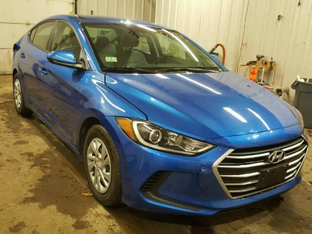 5NPD74LF7HH209397 - 2017 HYUNDAI ELANTRA SE BLUE photo 1