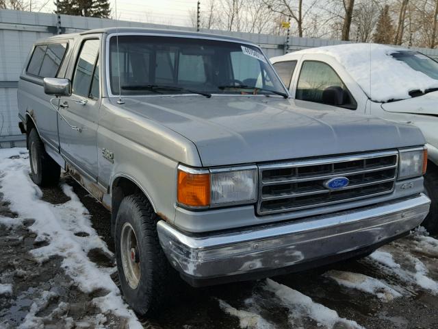 1FTEF14Y0KLA53566 - 1989 FORD F150 GRAY photo 1