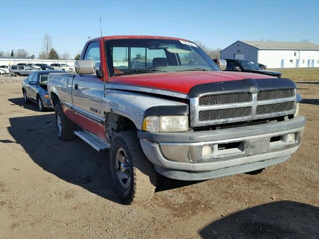 1B7HF16Z4TS524158 - 1996 DODGE RAM 1500 RED photo 1