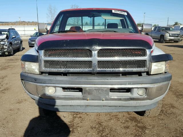 1B7HF16Z4TS524158 - 1996 DODGE RAM 1500 RED photo 9